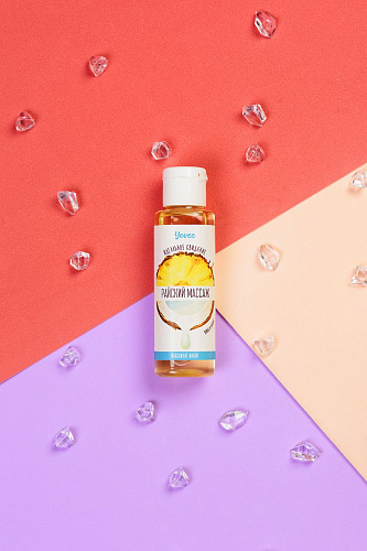 Масло для массажа с ароматом кокоса и ананаса ToyFa «Райский массаж» 722101 (50 мл)