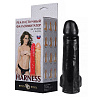 Чёрная насадка HARNESS для трусиков с плагом Сумерки богов №2 353-02 BX DD (16,3 см)