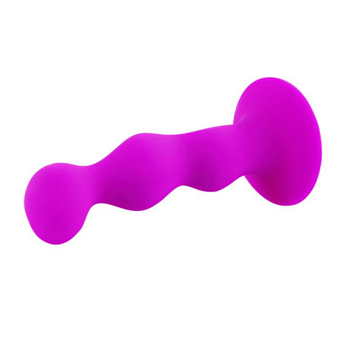 Лиловая фигурная анальная пробка Baile Booty Passion BI-014159 (12 см)