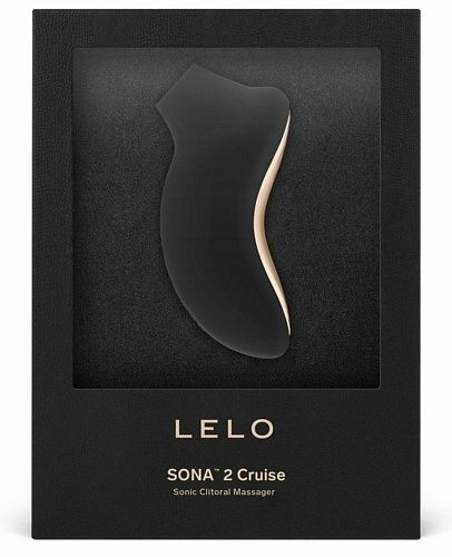 Чёрный стимулятор клитора Lelo Sona 2 Cruise LEL7932