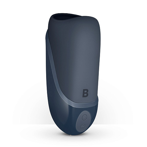 Серый мастурбатор EDC Wholesale Vibrating Blowjob Simulator BON034