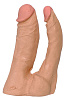 Фаллос для двойного проникновения телесного цвета Doc Johnson THE NATURALS 5009-01-CD (18 см)
