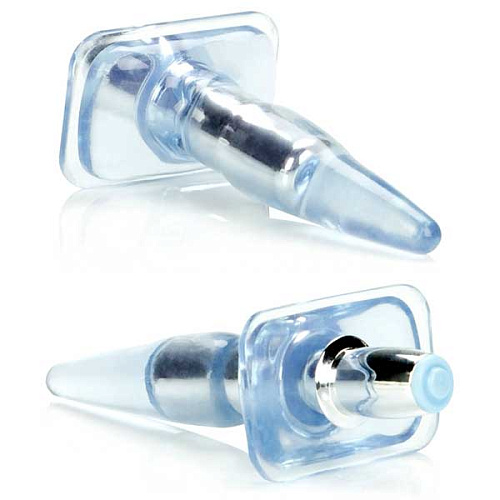 Голубая анальная пробка California Exotic Novelties Vibrating High Intensity Probe SE-0425-12-3 (9,5 см)