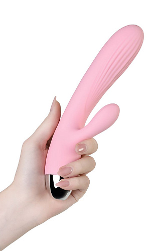 Розовый вибратор-пульсатор с функцией подогрева JOS Milly 783026 (20 см)