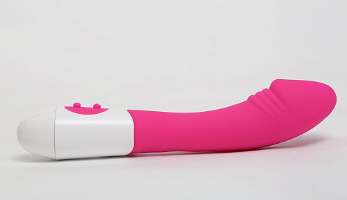 Розовый силиконовый вибратор с 9 видами вибрации и пульсации 4sexdreaM 47488 (19 см)