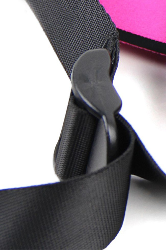 Розовый страпон на поясе с кольцом Romfun ZW-017 (12 см)