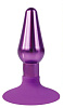 Конусовидная анальная пробка фиолетового цвета Bior toys IL-28001-VLT (9 см)