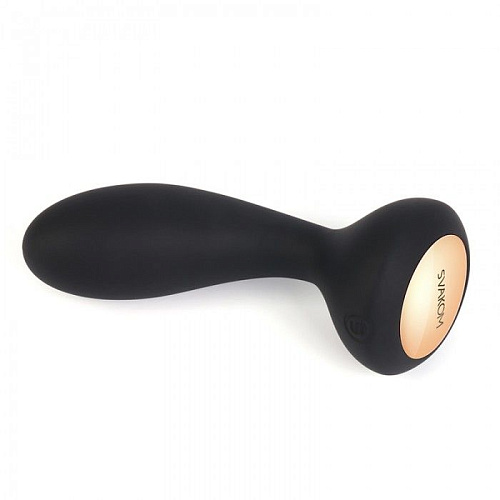 Чёрный массажёр простаты с вибрацией и пультом ДУ Svakom Julie SPM-04W-BLK