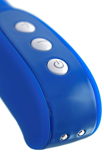 Нереалистичный синий вибратор ToyFa BLURY 561020 (18,5 см)