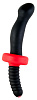 Чёрный двусторонний вибратор ToyFa 901337-5 (28 см)