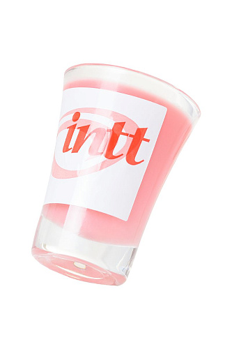 Массажная свеча для поцелуев с ароматом клубники INTT Strawberry VB01