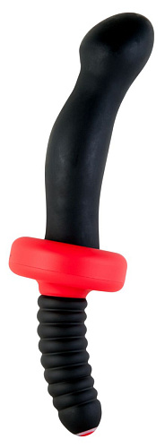 Чёрный двусторонний вибратор ToyFa 901337-5 (28 см)