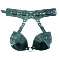 Изумрудная сбруя из ошейника с лифом БДСМ арсенал Ladys Arsenal 67017ars