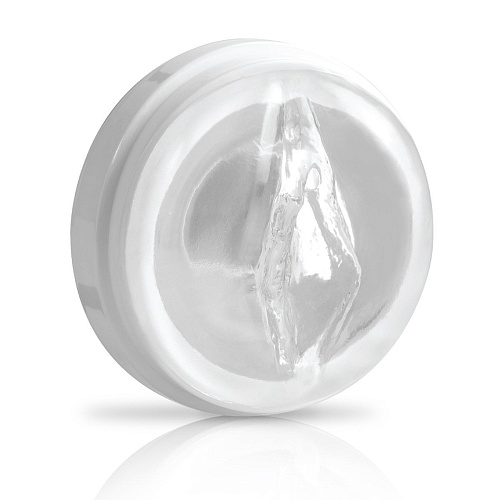 Перезаряжаемый мастурбатор-вагина белого цвета с держателем для мобильных устройств Pipedream Extreme Toyz Me RD297