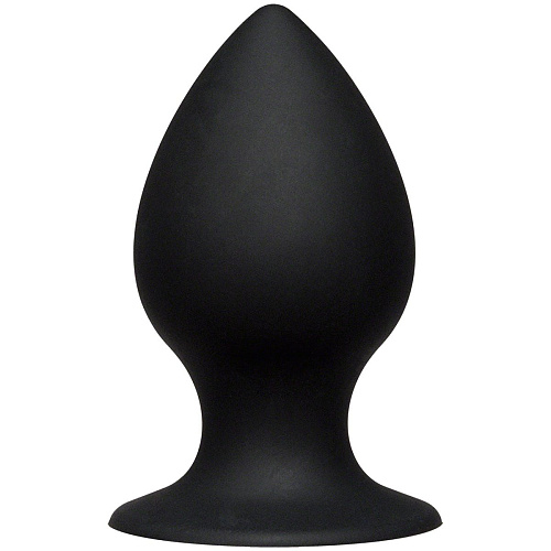 Малая чёрная анальная пробка Doc Johnson Kink Ace Silicone Plug 3 2401-13-BX (8,26 см)