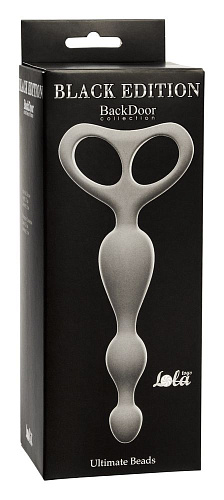 Серая анальная цепочка Lola toys Ultimate Beads 4203-03Lola (17 см)