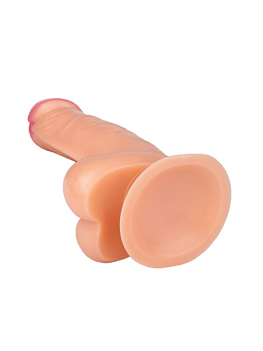 Телесный фаллоимитатор на присоске ToyFa Realstick Nude 582001 (15,5 см)