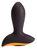 Чёрно-жёлтая анальная вибропробка Pornhub Turbo Butt Plug 94599 (11,2 см)