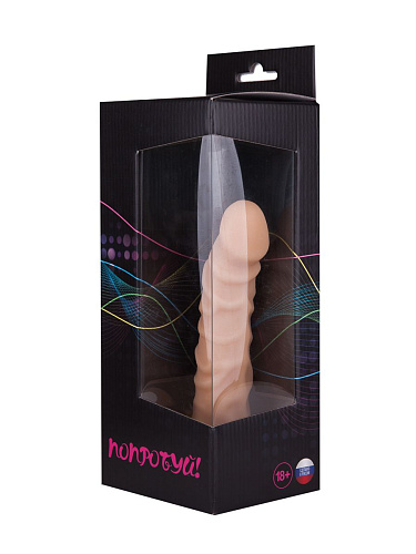 Реалистичный фаллоимитатор телесного цвета на присоске Сумерки богов №17 101-17 BX DD (18 см)