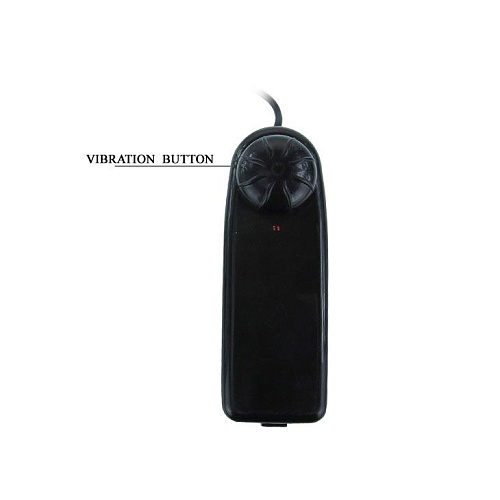 Чёрный расширяющийся анальный вибратор Baile BW-008078AQ (15,5 см)