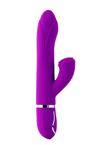 Фиолетовый вибратор-кролик с пупырышками Dream Toys TENDER TULIP 21719 (22 см)