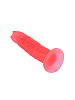 Рельефный розовый фаллоимитатор на присоске LOVETOY (А-Полимер) 210500