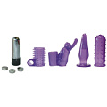Фиолетовая вибропулька с 4 насадками Seven Creations 2K667CPU BX GP