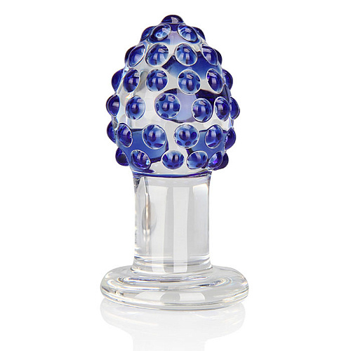 Анальный плаг из стекла с массажными точками Erotic Fantasy Massage Plug EF-T159 (9,5 см)