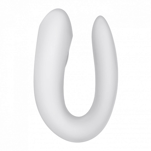Белый вибратор для пар с управлением через приложение Satisfyer Double Joy J2008-16-2