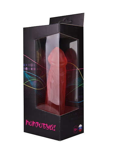 Гелевый красный фаллоимитатор с присоской Сумерки богов №26 311-26 BX DD (21 см)