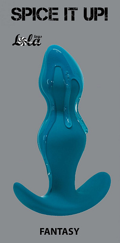 Бирюзовая фигурная анальная пробка Lola toys Fantasy 8006-03lola (12,5 см)