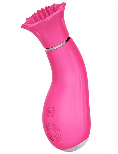 Розовый клиторальный вибратор с вращением Yuanse Betty B-0007B