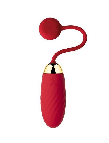 Красное виброяйцо с управлением через смартфон Svakom Ella SCB-02A-RED