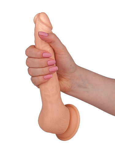 Телесный фаллоимитатор-реалистик на присоске LOVETOY (А-Полимер) 102600 (18 см)