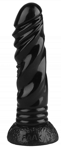 Чёрная реалистичная анальная втулка Сумерки богов 1015-52 BX DD (21 см)