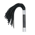 Чёрная плеть EDC Wholesale Easytoys Flogger With Metal Grip ET289BLK (38 см)