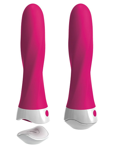 Розовый вибромассажёр со сменной присоской Pipedream Wall Banger Deluxe PD7070-11 (19 см)