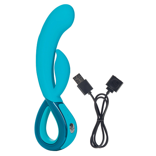 Бирюзовый вибратор Хай-Тек Jopen LEIA JO-8080-05-3