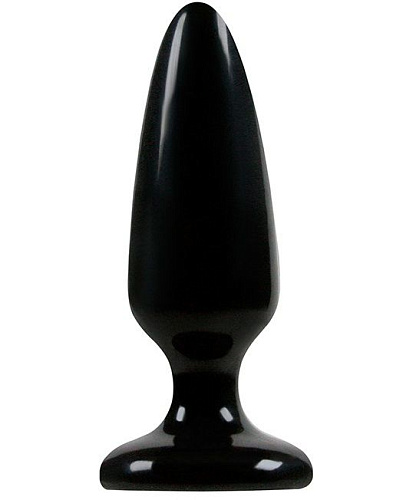 Средняя анальная пробка чёрного цвета NS Novelties Jelly Rancher Pleasure Plug Medium NSN-0450-33 (12,7 см)