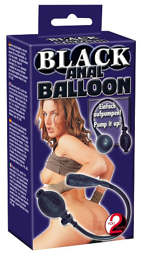 Чёрный анальный расширитель с грушей Orion Simply Anal Balloon 05238870000