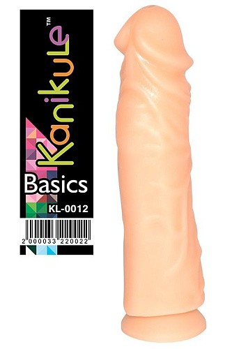 Телесный фаллоимитатор без мошонки на присоске Kanikule Simple KL-0012 (17 см)