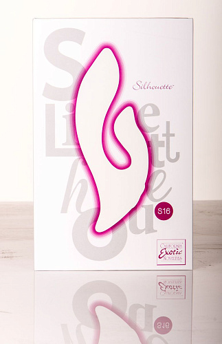 Двойной розовый вибромассажёр California Exotic Novelties Silhouette S16 SE-4593-20-3