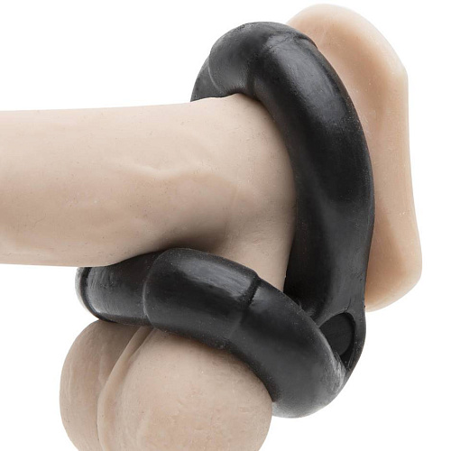 Чёрное эрекционное виброкольцо Bathmate Eight BM-CR-EG