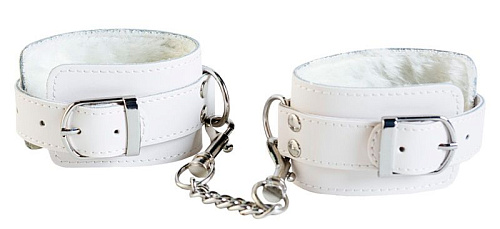 Белые кожаные наручи ToyFa 701001