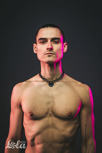 Чёрный ошейник с ключиком Lola toys Embrace 1093-02lola