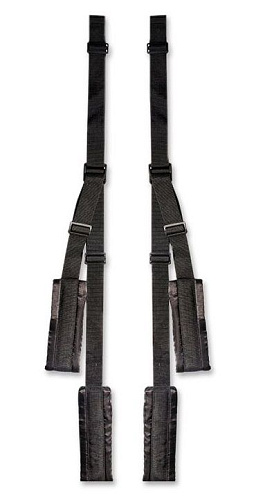 Чёрные секс-качели с фиксацией на двери Roomfun Indoor Swing YDA-014