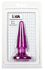 Фиолетовая анальная пробка ToyFa BUTT PLUG 881303-4 (9,5 см)