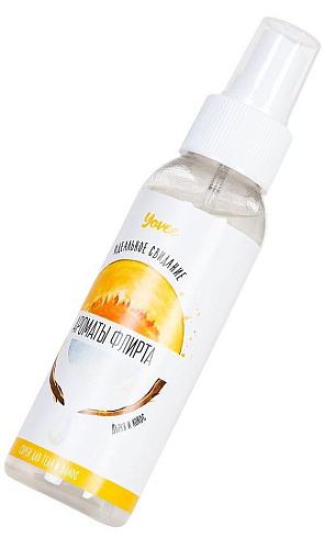 Спрей для тела и волос с ароматом дыни и кокоса ToyFa «Ароматы флирта» 722291