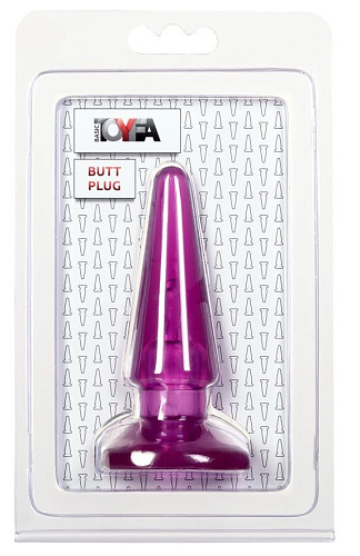 Фиолетовая анальная пробка ToyFa BUTT PLUG 881303-4 (9,5 см)
