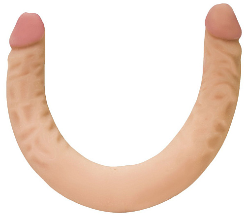 Двусторонний фаллоимитатор телесного цвета LOVETOY (А-Полимер) 937100 (43 см)